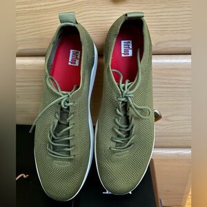 Fitflop Olive Green Women’s Sneakers, Size 10